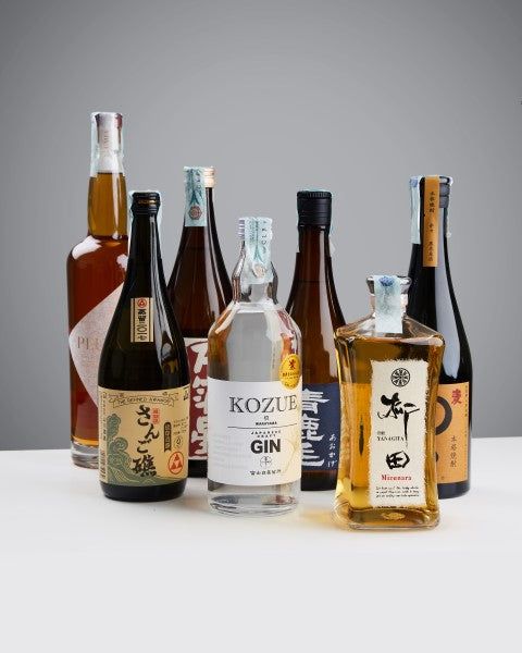 bottiglie di distillati giapponesi